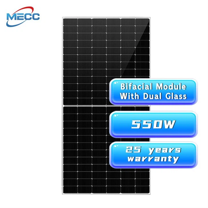 Pv Panel Double Glass Panel 550W